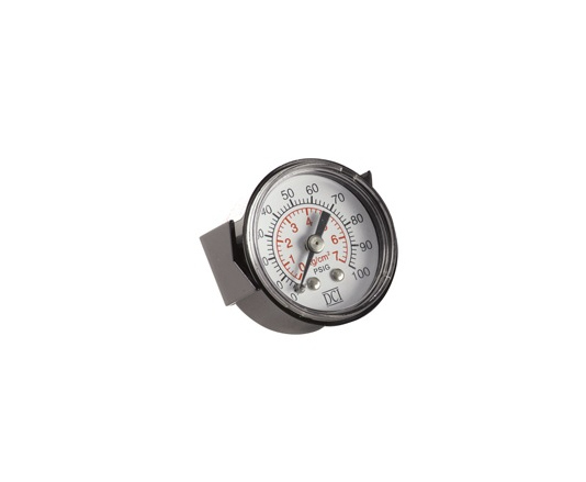 DCI Round Pressure Gauge 1-1/2" Face Panel Mount 0-100 PSI, 7265