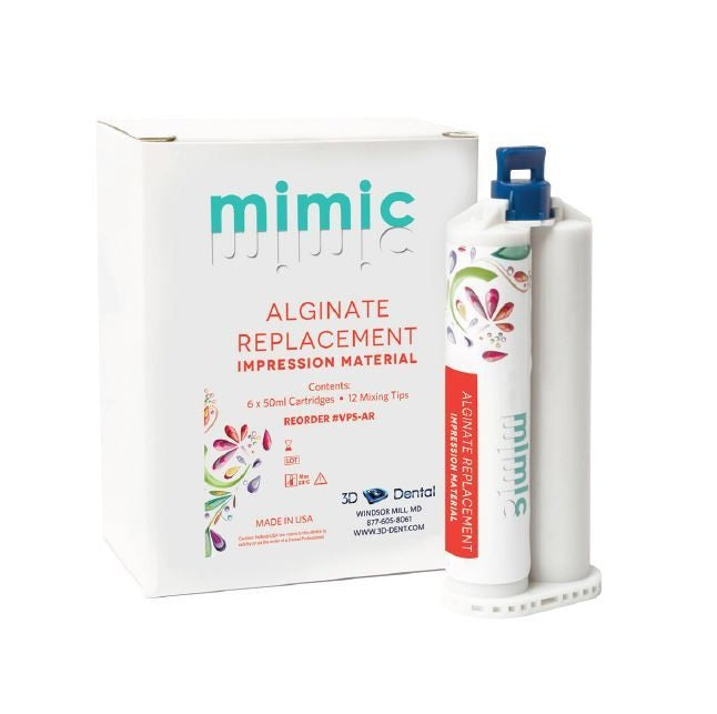 Mimic Alginate Replacement 50mL Cartridge Box/6