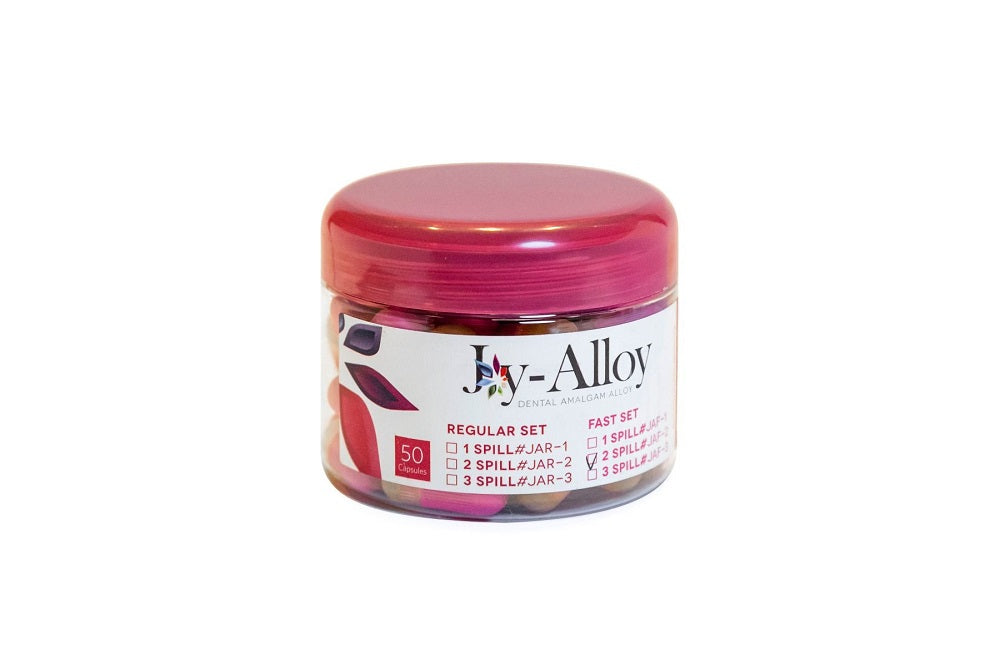 Joy-Alloy Spherical Amalgam Alloy Capsules 40% Ag Jar/50