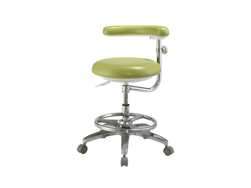 Flight Dental Systems Deluxe Assistant's Stool Regular Leather, FSASS-600