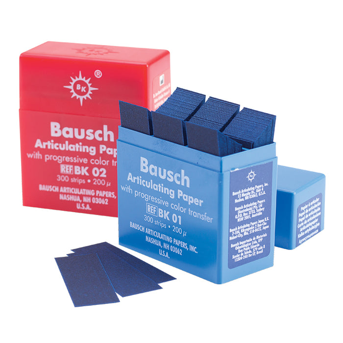 Bausch Articulating Paper Strips Thin 200 Microns Box/300