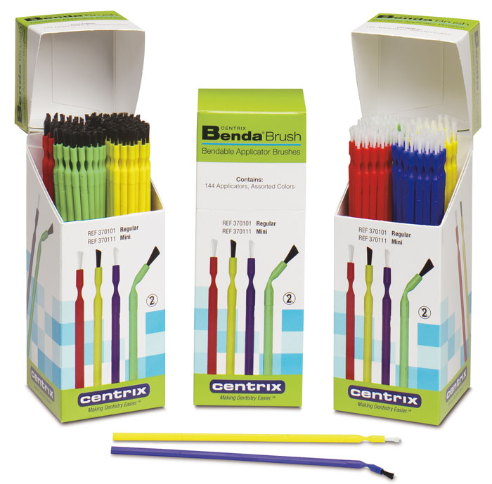 Benda Brush Disposable Applicators Regular Assorted Colors Box/144, 370101