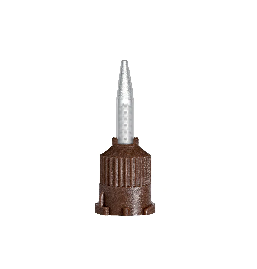 T-Style Short Temporary Cement Mixing Tips 1:1 Brown Pkg/25