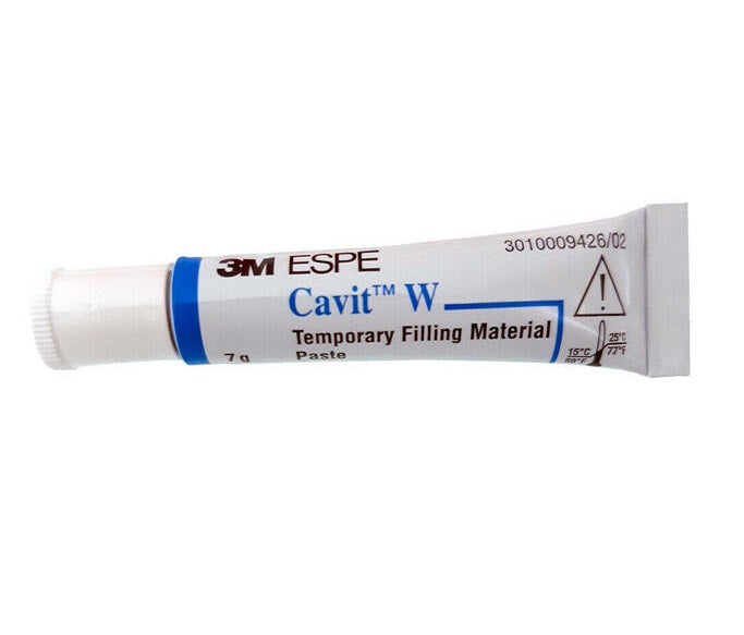Cavit W Temporary Filling Material Medium Set White 7gm Tube Box/10