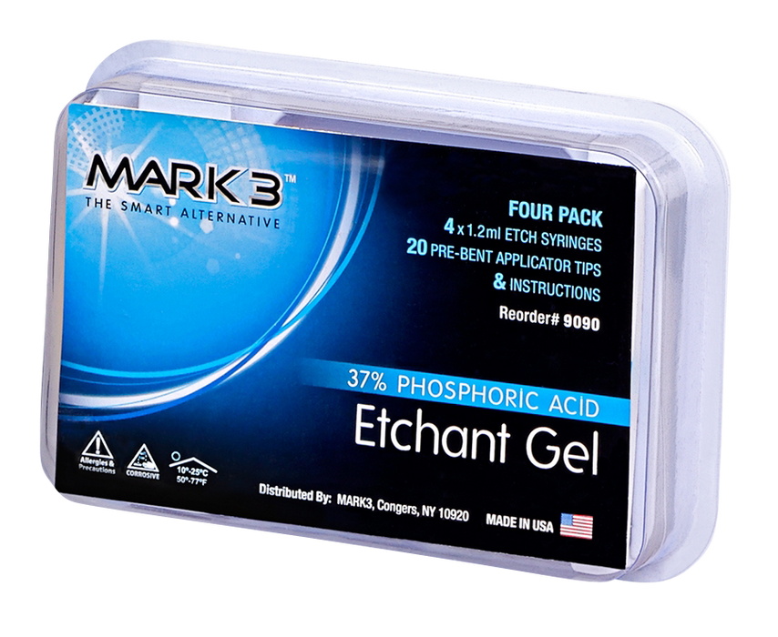 MARK3 Etchant Gel 35% Blue 1.2mL Syringe Pkg/4