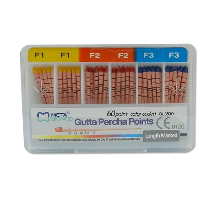 Meta Gutta Percha Points CC Protaper Length Marked Box/60