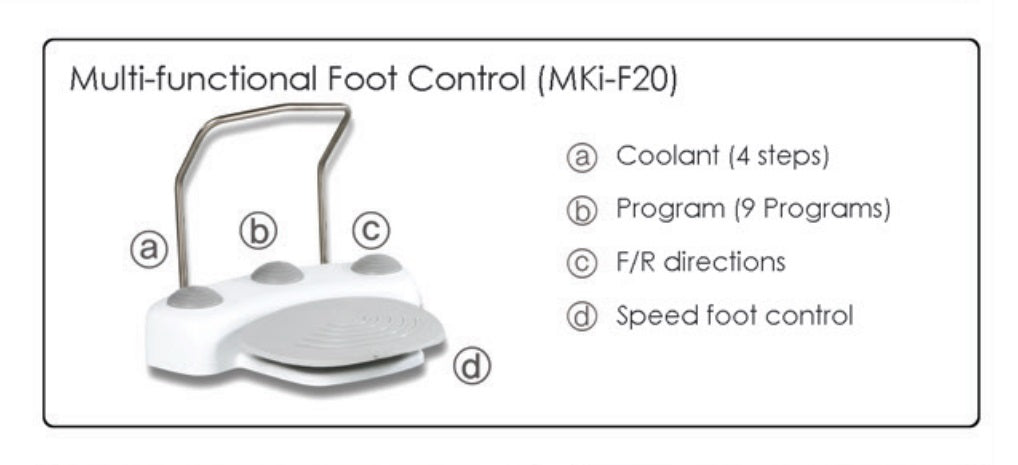 Ki-20 Implant Motor Foot Pedal Only Ea