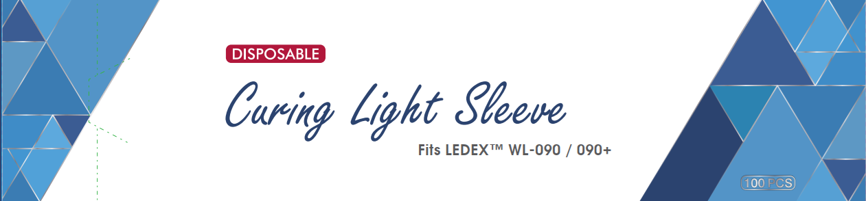 Ledex WL-090+ LED Curing Light Sleeves 10"x2.8"x1.2" Large Box/100