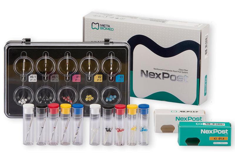 NexPost Glass Fiber Posts Complete Kit