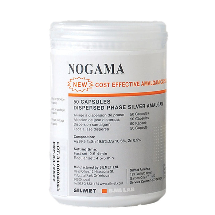 Nogama Dispersed Phase Amalgam Alloy 69.5% Ag Jar/50