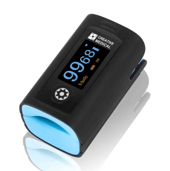 Compact Fingertip Pulse Oximeter Large LCD Display Bluetooth Ea