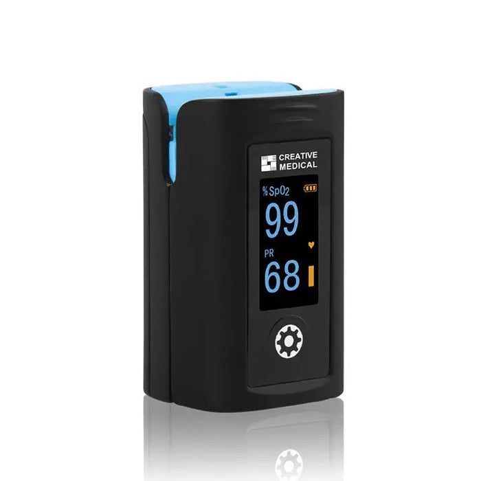 Compact Fingertip Pulse Oximeter Large LCD Display Bluetooth Ea