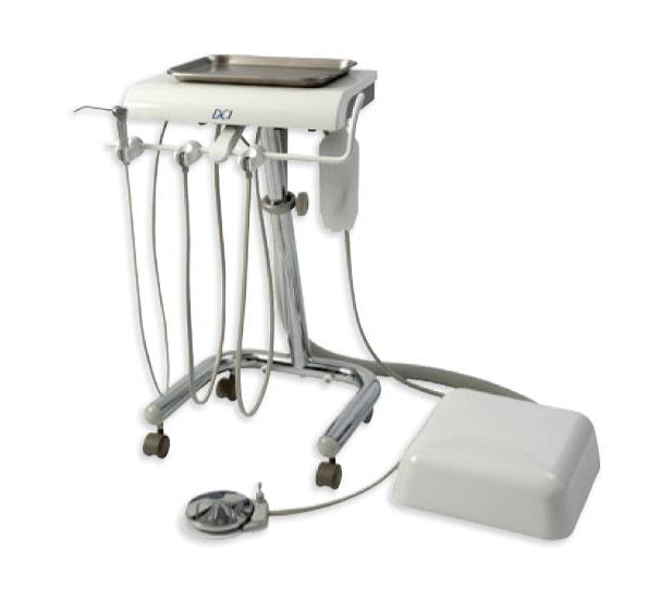 DCI Reliance Series IV Manual Control Cart for 2 Handpieces White, R4245