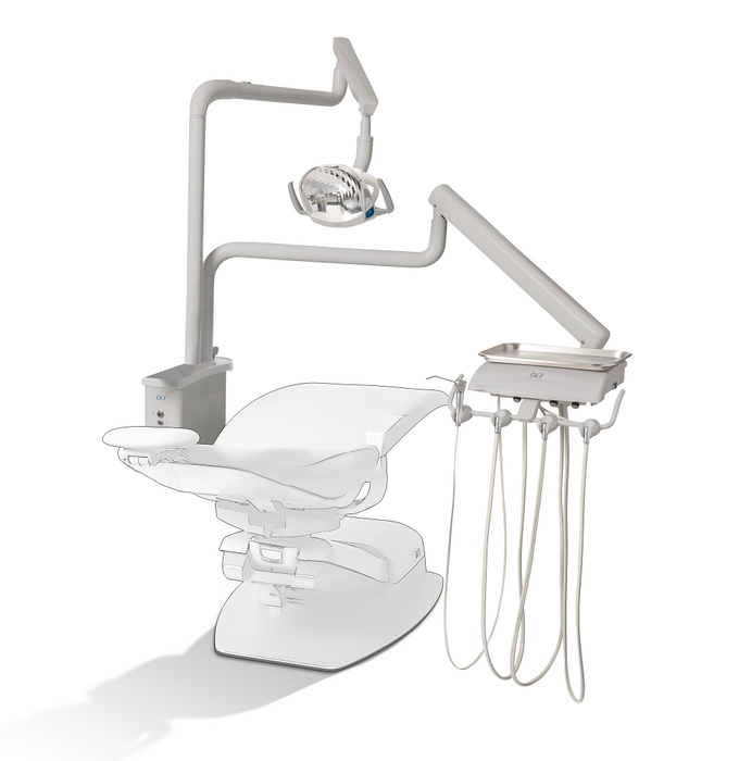 DCI Reliance Over the Patient Automatic Dental Unit with PMU Gray, RO4050