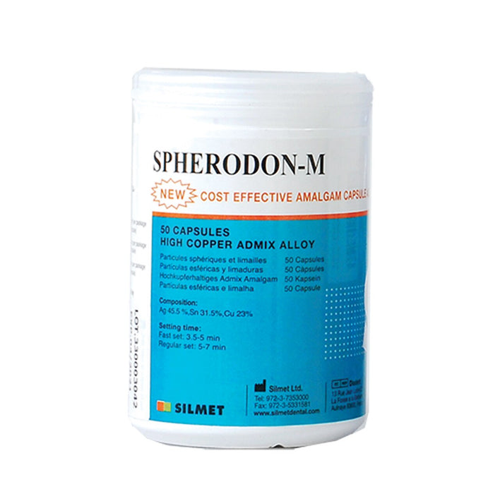 Spherodon-M High Copper Amalgam Alloy 45.5% Ag Jar/50