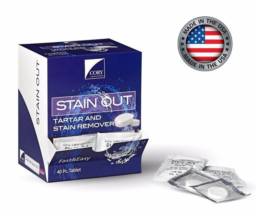 Stain Out Tartar & Stain Remover Tablets Box/40