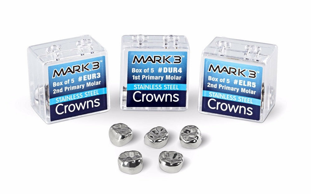 MARK3 Pedo Crowns Stainless Steel 1st Primary Molar Box/5
