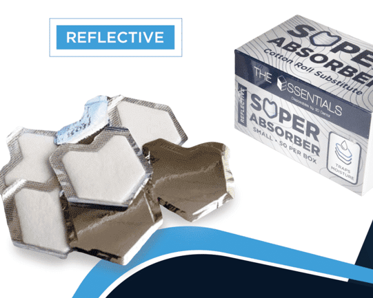 Essentials Super Absorber Reflective Cotton Roll Substitute Box/50