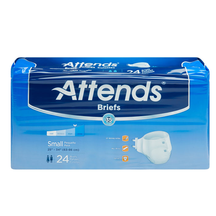 Attends Healthcare Products-BRBX15 Unisex Adult Incontinence Brief Attends Small Disposable Heavy Absorbency