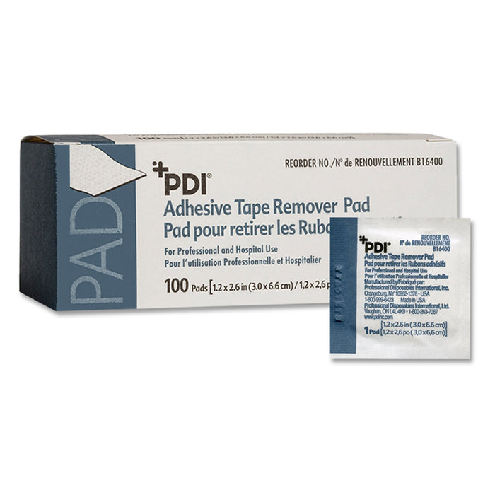 Professional Disposables-B16400 Adhesive Remover PDI Pad 100 per Box