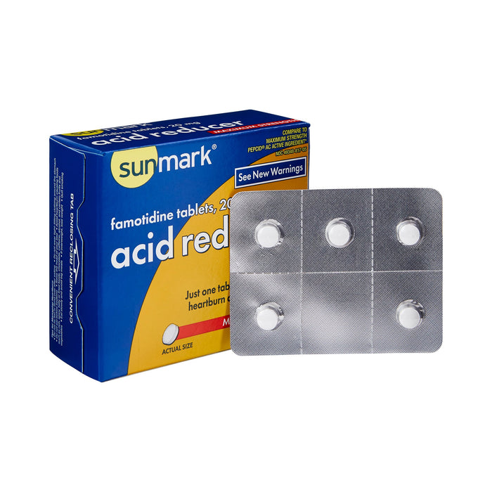 McKesson-49348081705 Antacid sunmark 20 mg Strength Tablet 25 per Box