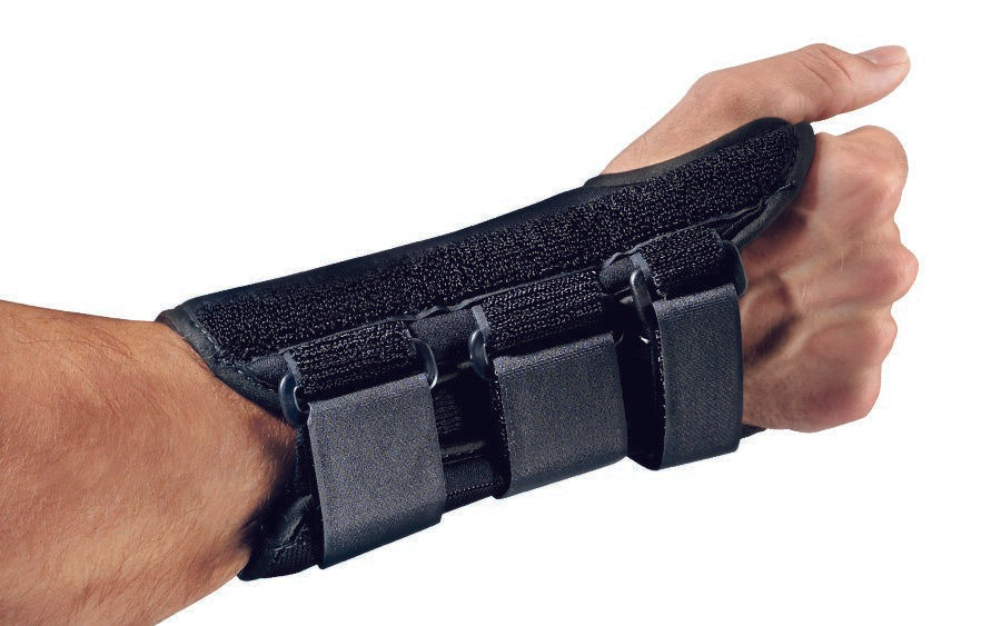 DJO-79-87283 Wrist Brace ProCare ComfortFORM Aluminum / Foam / Spandex / Plastic Right Hand Black Small