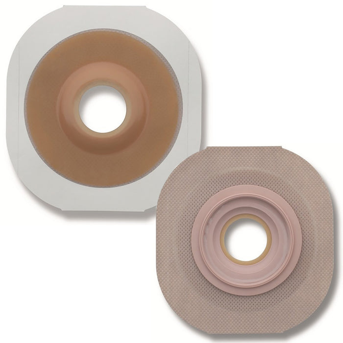 Hollister-14802 Ostomy Barrier FlexTend Trim to Fit, Extended Wear Adhesive Tape 44 mm Flange Green Code System Hydrocolloid Up to 1 Inch Opening