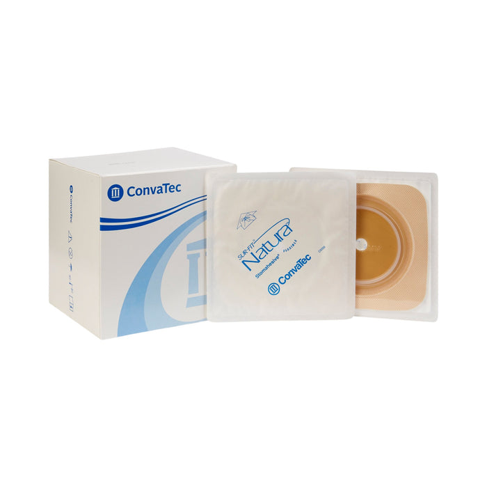 ConvaTec-125266 Ostomy Barrier Sur-Fit Natura Trim to Fit, Standard Wear Stomahesive Tape 70 mm Flange Sur-Fit Natura System Hydrocolloid 1-7/8 to 2-1/2 Inch Opening 5 X 5 Inch