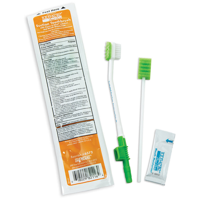 Sage Products-6572 Suction Toothbrush Kit Toothette NonSterile