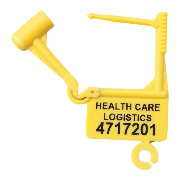 Health Care Logistics-7903 Padlock Seal Health Care Logistics Numbered Yellow Plastic 1-1/2 X 1-7/8 Inch