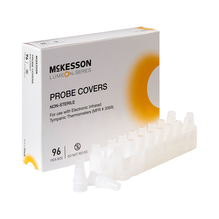 McKesson-3068 Tympanic Thermometer Probe Cover LUMEON For use with Tympanic Thermometers 96 per Box