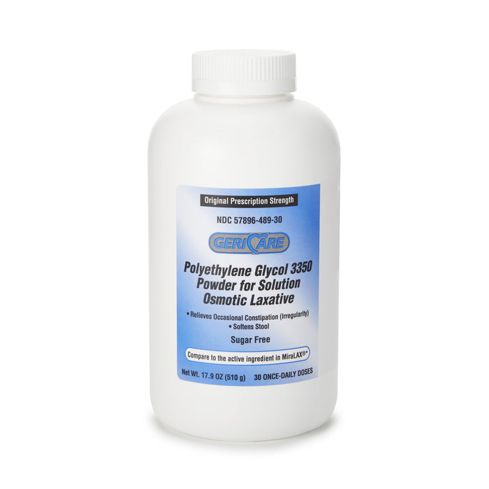 McKesson-57896048930 Laxative Geri-Care Powder 17.9 oz. Polyethylene Glycol 3350