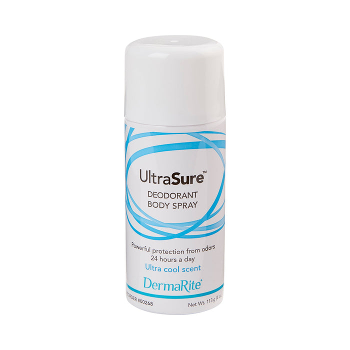 DermaRite Industries-00268 Deodorant Ultrasure Aerosol Spray 4 oz. Ultra Cool Scent