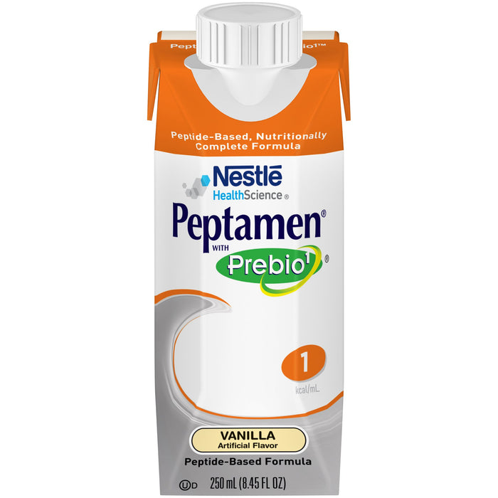 Nestle Healthcare Nutrition-10798716181850 Oral Supplement / Tube Feeding Formula Peptamen with Prebio 1 Vanilla Flavor Ready to Use 250 mL Carton