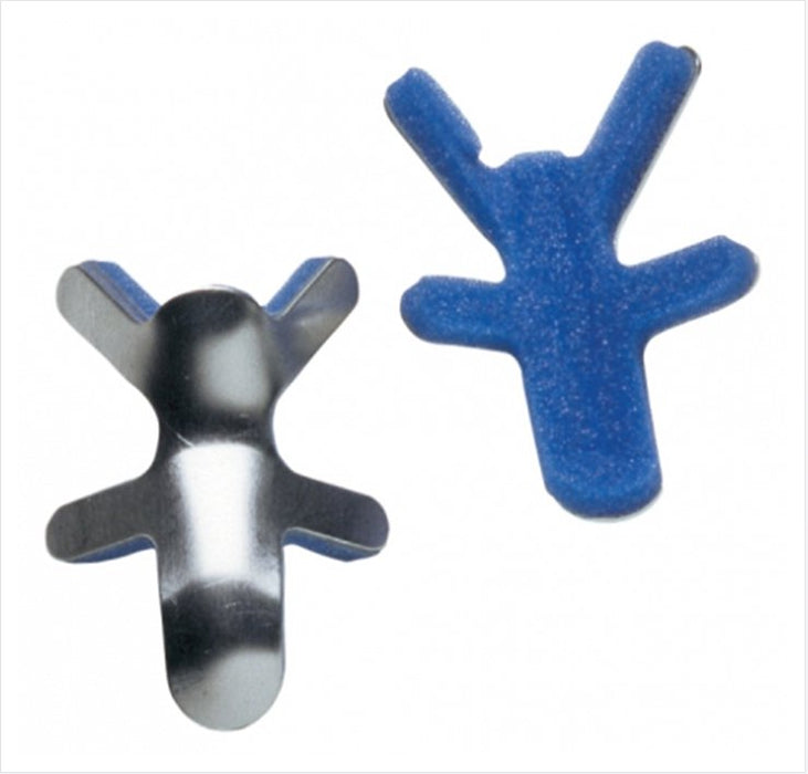 DJO-79-71965 Finger Splint ProCare Adult Medium Bendable Prong Closure Left or Right Hand Blue / Silver