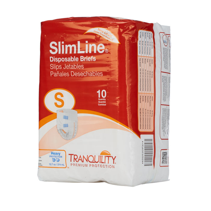 Principle Business Enterprises-2120 Unisex Adult Incontinence Brief Tranquility Slimline Small Disposable Heavy Absorbency