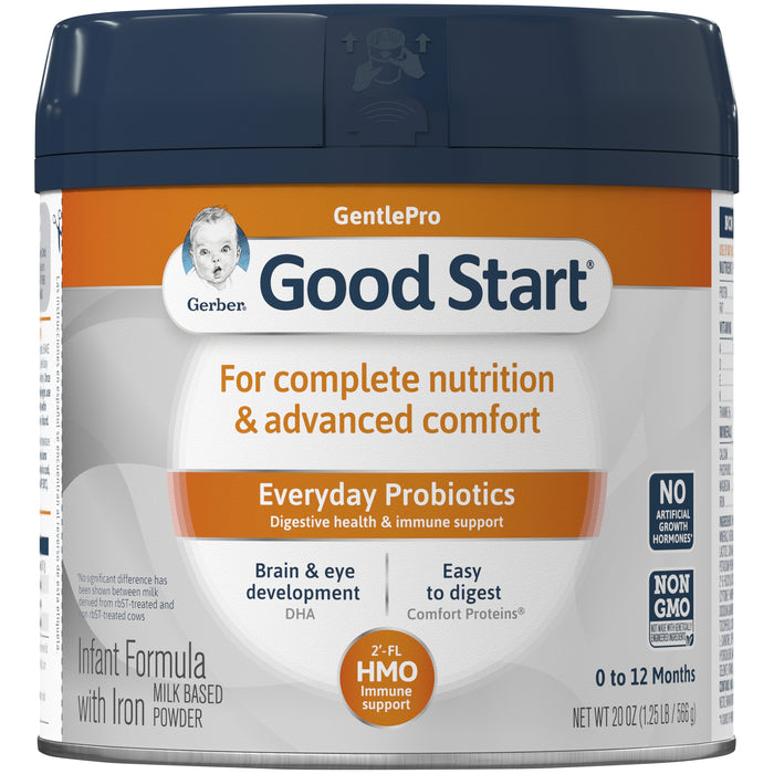 Nestle Healthcare Nutrition-5000026588 Infant Formula Gerber Good Start Gentle Pro 20 oz. Canister Powder