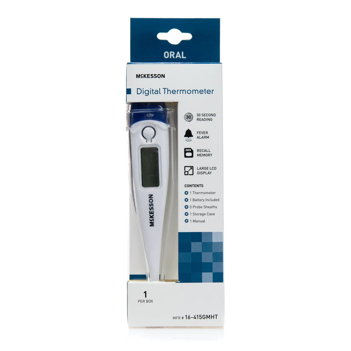 McKesson-16-415GMHT Digital Stick Thermometer Oral Probe Handheld