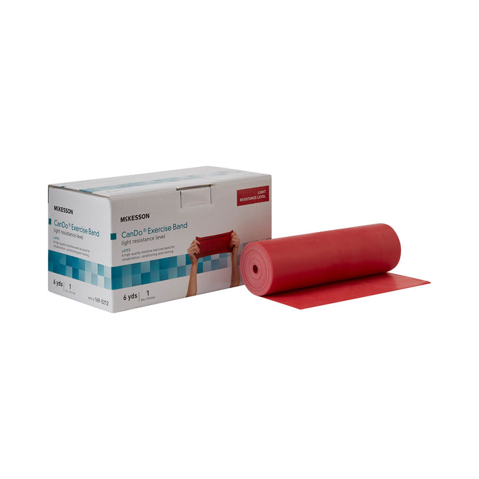 McKesson-169-5212 Exercise Resistance Band CanDo Red 5 Inch X 6 Yard Light Resistance