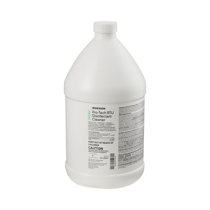 McKesson-53-28561 Pro-Tech Surface Disinfectant Cleaner Ammoniated J-Fill Dispensing Systems Liquid 1 gal. Jug Floral Scent NonSterile