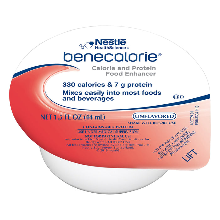 Nestle Healthcare Nutrition-10043900282500 Calorie and Protein Food Enhancer Benecalorie Unflavored 1.5 oz. Cup Ready to Use