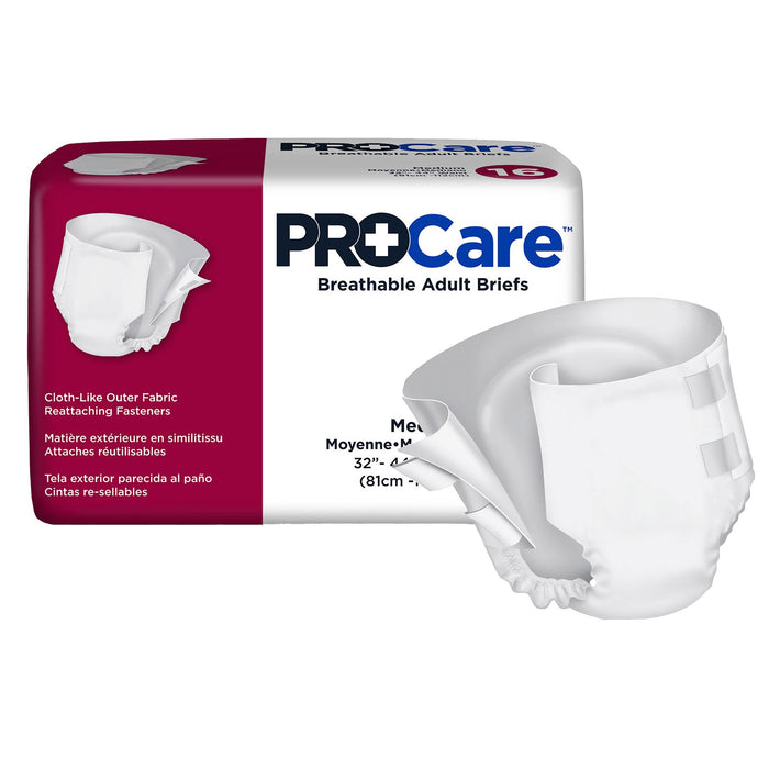 First Quality-CRB-012/1 Unisex Adult Incontinence Brief ProCare Medium Disposable Heavy Absorbency