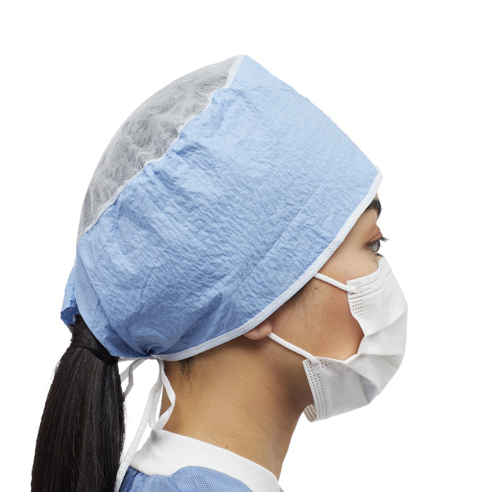 McKesson-16-SC2 Surgeon Cap One Size Fits Most Blue Tie Closure