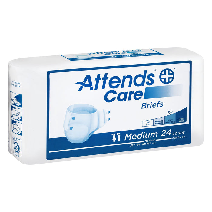 Attends Healthcare Products-BRHC20 Unisex Adult Incontinence Brief Attends Care Medium Disposable Moderate Absorbency
