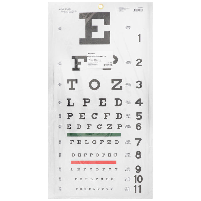 McKesson-63-3050 Eye Chart 20 Foot Measurement Acuity Test