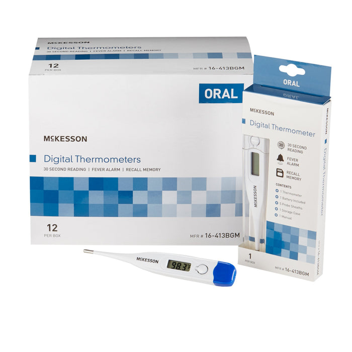 McKesson-16-413BGM Digital Stick Thermometer Oral Probe Handheld