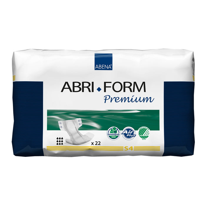 Abena North America-43056 Unisex Adult Incontinence Brief Abri-Form Premium S4 Small Disposable Heavy Absorbency