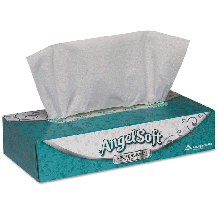 Georgia Pacific-48580 Angel Soft Professional Series Facial Tissue White 7-3/5 X 8-4/5 Inch 100 Count