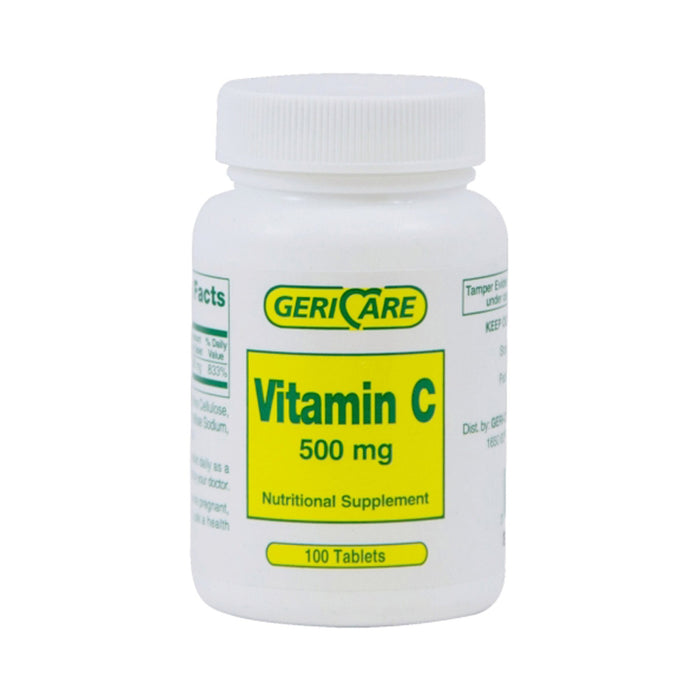 McKesson-60-841-01 Vitamin C Supplement Geri-Care Ascorbic Acid 500 mg Strength Tablet 100 per Bottle