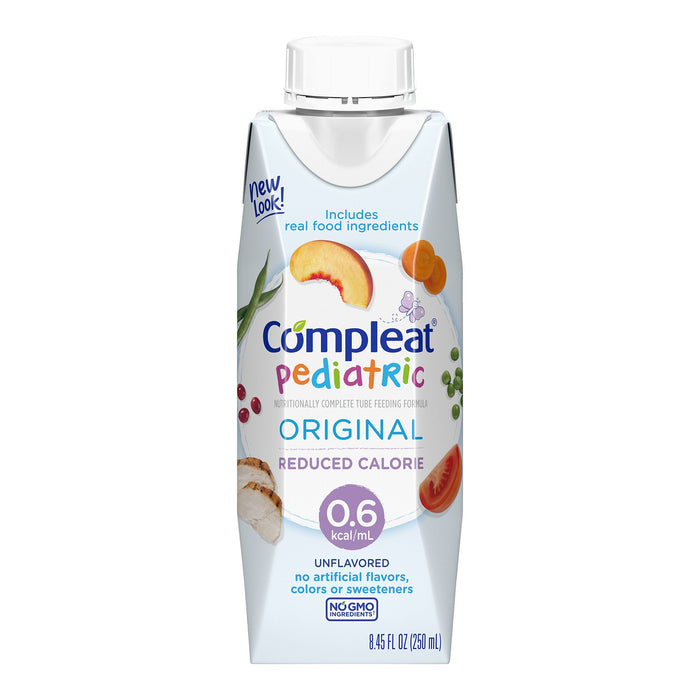 Nestle Healthcare Nutrition-10043900380749 Pediatric Tube Feeding Formula Compleat Pediatric Reduced Calorie 8.45 oz. Reclosable Carton Ready to Use Unflavored Ages 1-13 Years